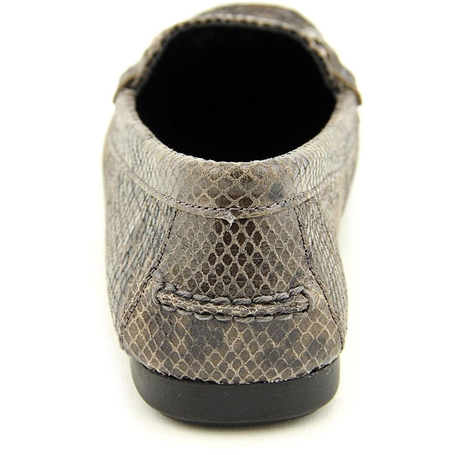 coach womens olive sand printed snake closed toe loafers