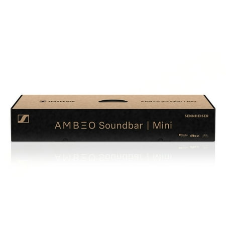 Sennheiser - AMBEO Soundbar Mini Compact Device with Adaptive Features and Multiple Connectivity - Black