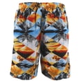 thumbnail image 2 of Men's Board Shorts Sport Beach Swimwear Bathing Suit Slim Fit Trunks (38, #4 Diamond Sunset), 2 of 3
