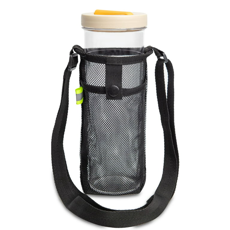 Water Bottle Holder Water Bottle Carrier with Adjustable Shoulder Strap  Beach Bottle Bag Water Bottle Sling Dog Water Bottle Sleeve for Sports Gym  Hiking Camping Walking 