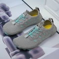 thumbnail image 3 of Zapatos Agua Secado Rápido Buceo Zapatillas Hombre Mujer Aqua ( 42) Gris Claro Gris, 3 of 9