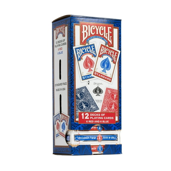 Standard 808 Playing Cards, 12-pack Red and Blue