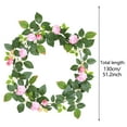 thumbnail image 3 of wtgtog 130cm Simulated Rose Vines, Artificial Flowers for Living Room Ceiling, Plastic Winding Plants Create Spring Vitality, Ideal for Home Office Wedding Party, Easy to Match, 3 of 3