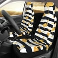 thumbnail image 3 of Haiem Gold Flamingo Printed Car Seat Covers Set of 2, Universal Fit Car Seat Covers,Protective Seat Covers,Comfortable Car Seat Covers, Easy Installation Seat Covers, 3 of 9