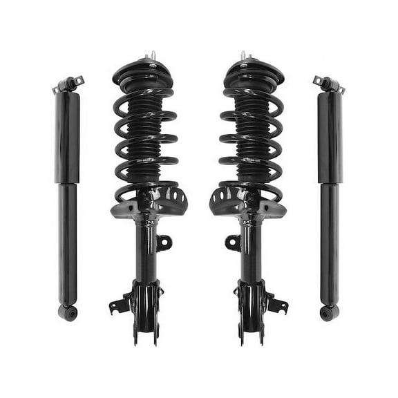 Front and Rear Suspension Strut Coil Spring and Shock Absorber Assembly - Set of 4 - Compatible with 2005 - 2007 Honda Odyssey 2006