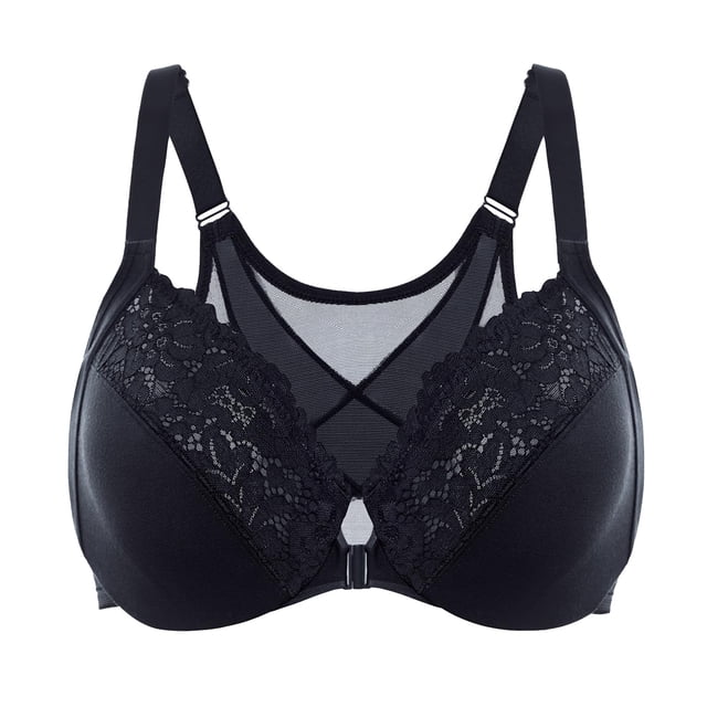 Sujetador DELIMIRA para mujer, cierre frontal, postura, cobertura total, 36D