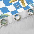 thumbnail image 4 of Feelyou Teens Kawaii Starfish Blackout Curtains Set of 2 (52x84 Each), Cartoon Marine Seashell Window Curtains, 4 of 6