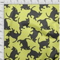 thumbnail image 4 of oneOone Cotton Cambric Yellow Fabric Kawai Fabric For Sewing Printed Craft Fabric By The Yard 56 Inch Wide, 4 of 5