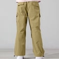 thumbnail image 6 of Acaics Boys' Wide Leg Cargo Pants, Elastic High Waist Multi Pocket Lightweight Loose Trousers for Daily Outdoor Back to School Outfits, Sizes 7–15, 6 of 6