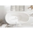 thumbnail image 4 of Elegant Kitchen & Bath BT30259GW-PCH 59 in. Bathtub, Glossy White with Chrome Trim, 4 of 8