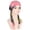 Pink, variant on Womens Hijab Headscarf CQXIDFH Women Floral Turban Head Cap, Breathable Stretch Hijab Beanie, All Day Comfort Headwear, Cowboy Hat (Purple, One Size)