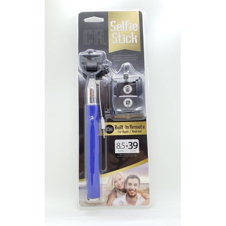 Monopod Extendable Selfie Stick w/ Wired Remote Control Shutter Release (compatible w/ 3.5mm aux jack support)