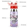 Kids Kuromi Water Bottle With Straw Vacuum Insulated Stainless Steel 