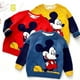 thumbnail image 2 of Suéter de algodón para niño de Disney, suéter para niños, camisa de punto, suéter de cuello redondo de Mickey Mouse para niño, suéter de dibujos animados de doble capa 3T(100) Gao Jinjia LED, 2 of 2