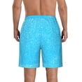 thumbnail image 3 of Kdxio Sky Blue Glitter Pattern Mens Casual Shorts - Drawstring Summer Beach Sports Shorts for Men, 3 of 9