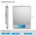 thumbnail image 7 of Digital Food Kitchen Scale, Multifunction Scale Measures in Grams and Ounces 2 Trays, 6 Units, 7 of 7