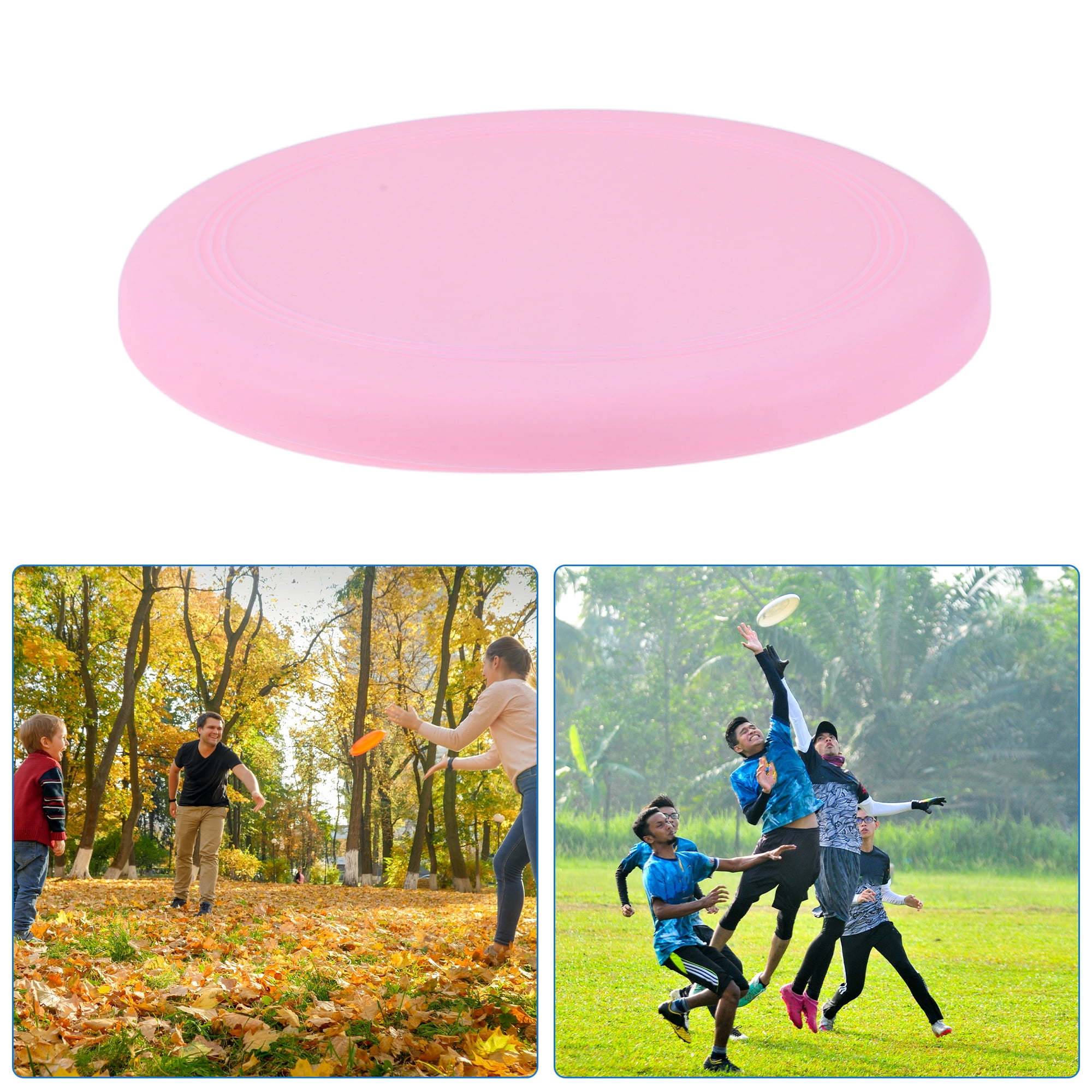 Unique Bargains Durable Bendable Flying Disc 7.87 Inch Diameter ["Pink"]