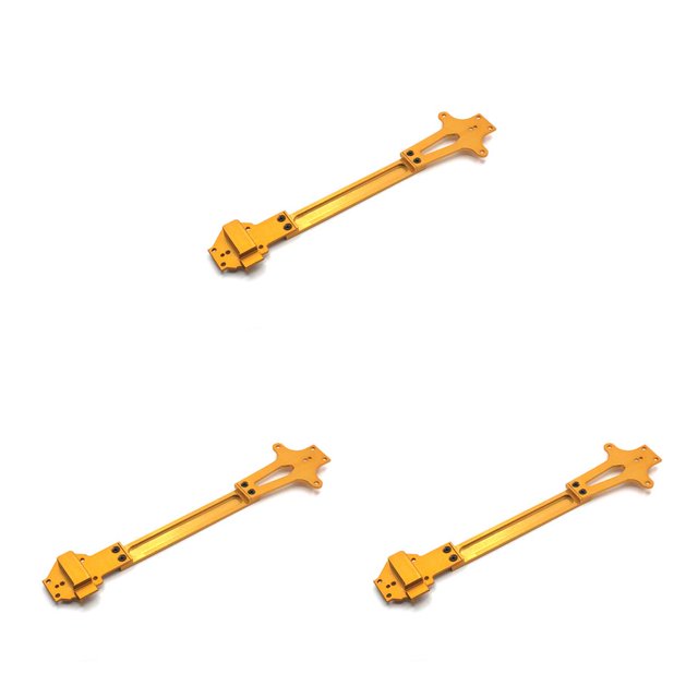 Vogacara 1/12 placa de segundo piso Metal RC coche Exterior precisión mejora pieza modelo reparación accesorios reemplazo para WLtoys 124016 oro Type1 NO1 Vogacara CBP204636