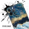 thumbnail image 5 of Design Skinz Foiled Marble Agate Full Body Skin Decal Wrap Kit Compatible with Apple iPhone X/XS (Screen Trim & Back Skin), 5 of 5