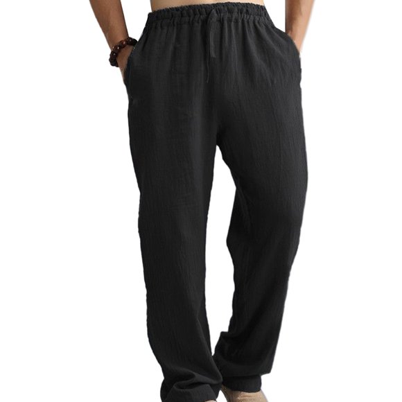 Mens Linen Cotton Pants