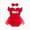 A23-Red, variant on Caqnni Baby 3-6 Months One-Piece Romper Baby Girls Summer Bodysuits Cute Bodysuits A23-Pink