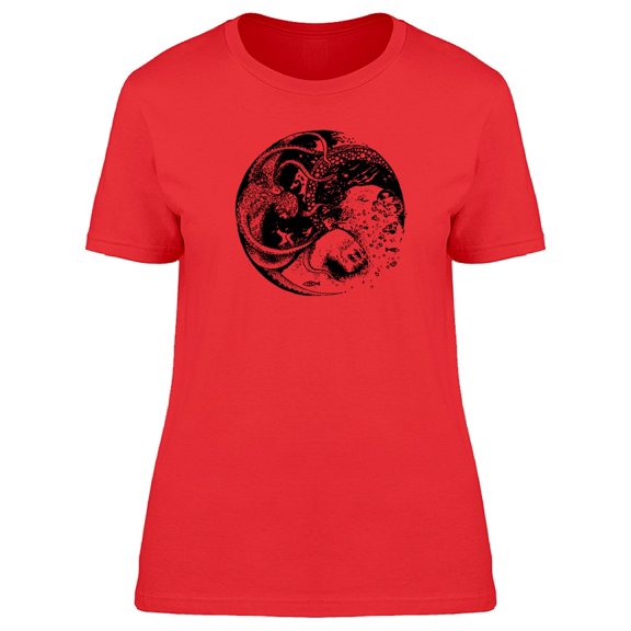 Grunge Abstract Bear And Octopus T-Shirt Men -Image by Shutterstock, Male 3X-Large