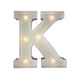 thumbnail image 3 of Letrero luminoso con letras LED blancas de 12 pulgadas, estilo vintage, con el alfabeto iluminado K, 3 of 4