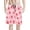 Strawberry Daisy Pattern, variant on Binienty Men's Board Shorts Swim Trunks With Tropical Palm Leaf Print - Quick Dry for Beach Surfing and Summer Vacation
