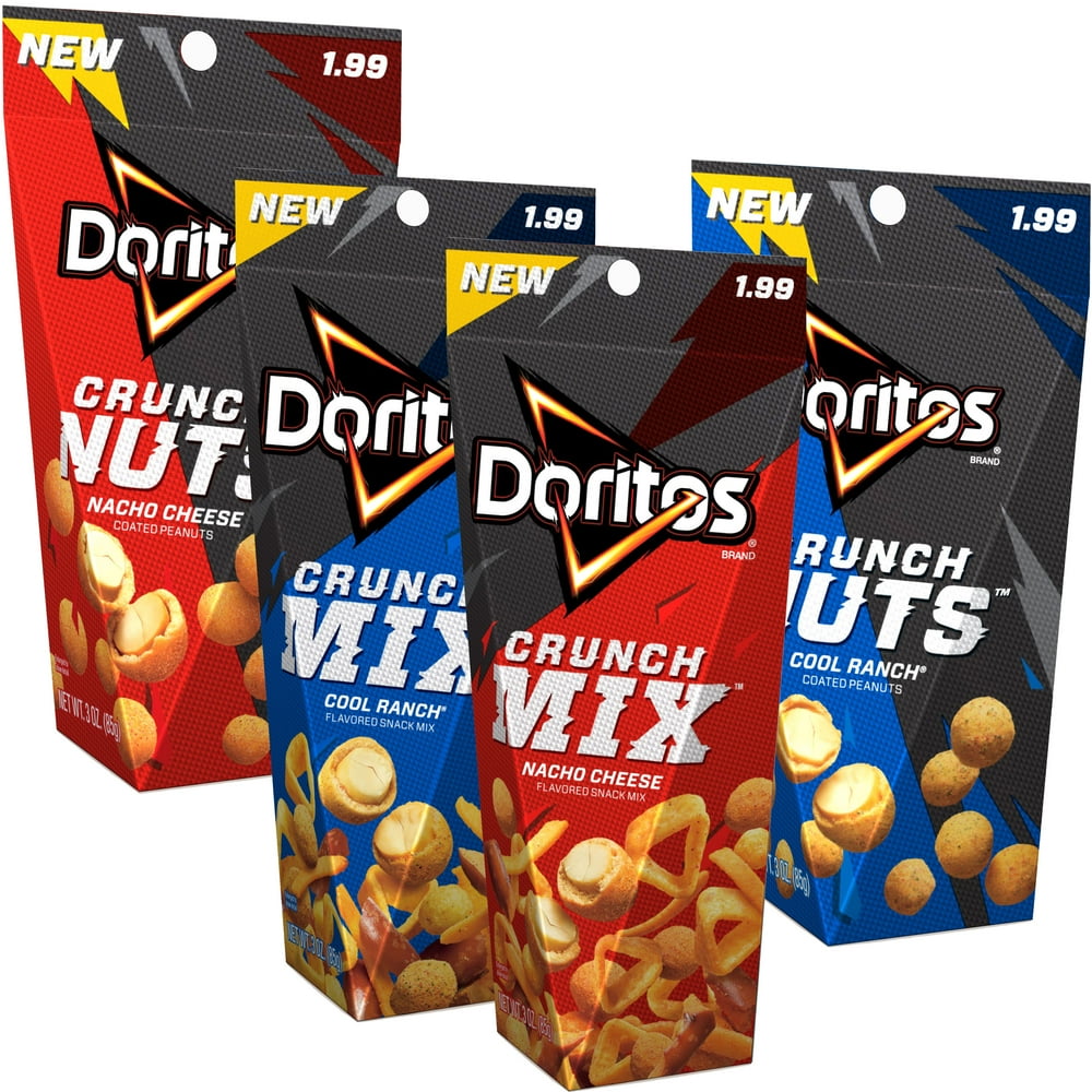 Doritos Crunch Nuts and Crunch Mix Variety Pack, 3oz (8 Count