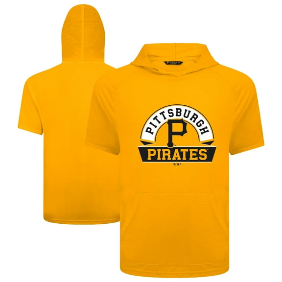 Men's Levelwear Gold Pittsburgh Pirates Phase Banner Arch Hoodie T-Shirt