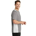 thumbnail image 3 of Sport-Tek ST361 Mens Heather Colorblock Contender Tees, Vintage Heather & White - 4XL, 3 of 6