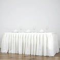 thumbnail image 2 of Efavormart 21ft Ivory Accordion Pleat Polyester Table Skirt for Kitchen Dining Catering Wedding Birthday Party Decorations Events, 2 of 5