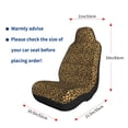 thumbnail image 4 of Naloa Gold Glitter Leopard Car Seat Covers 2PCs Front Car Seat Covers Universal fit for Most Cars SUVs and Trucks - 1, 4 of 5