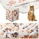 thumbnail image 5 of pstuiky Mantas supersuaves y premium para mascotas para perros y gatos de franela lavables con diseño de pata de perro para gatos cama sofá juego de 5 piezas, 5 of 6