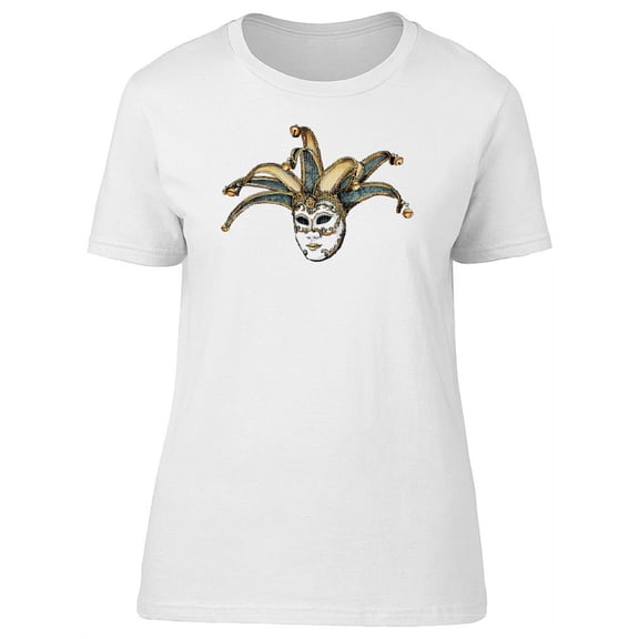 Venetian Jester Mask T-Shirt Women -Image by Shutterstock, Female Small