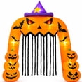 thumbnail image 2 of Inflable Halloween Arco Calabaza Bruja Gigante 3.66m Luz Led, 2 of 10