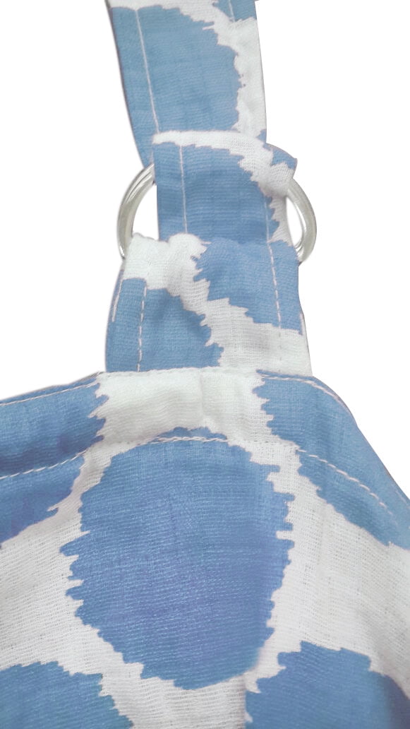 Bacati - Blue Dots Muslin Privacy Nursing Cover