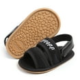 thumbnail image 4 of Penkiiy Baby Girls Boys Sandals Premium Breathable Anti-Slip Rubber Sole Infant Summer Outdoor Shoes Toddler First Walkers Black for 3-6 Months, 4 of 5