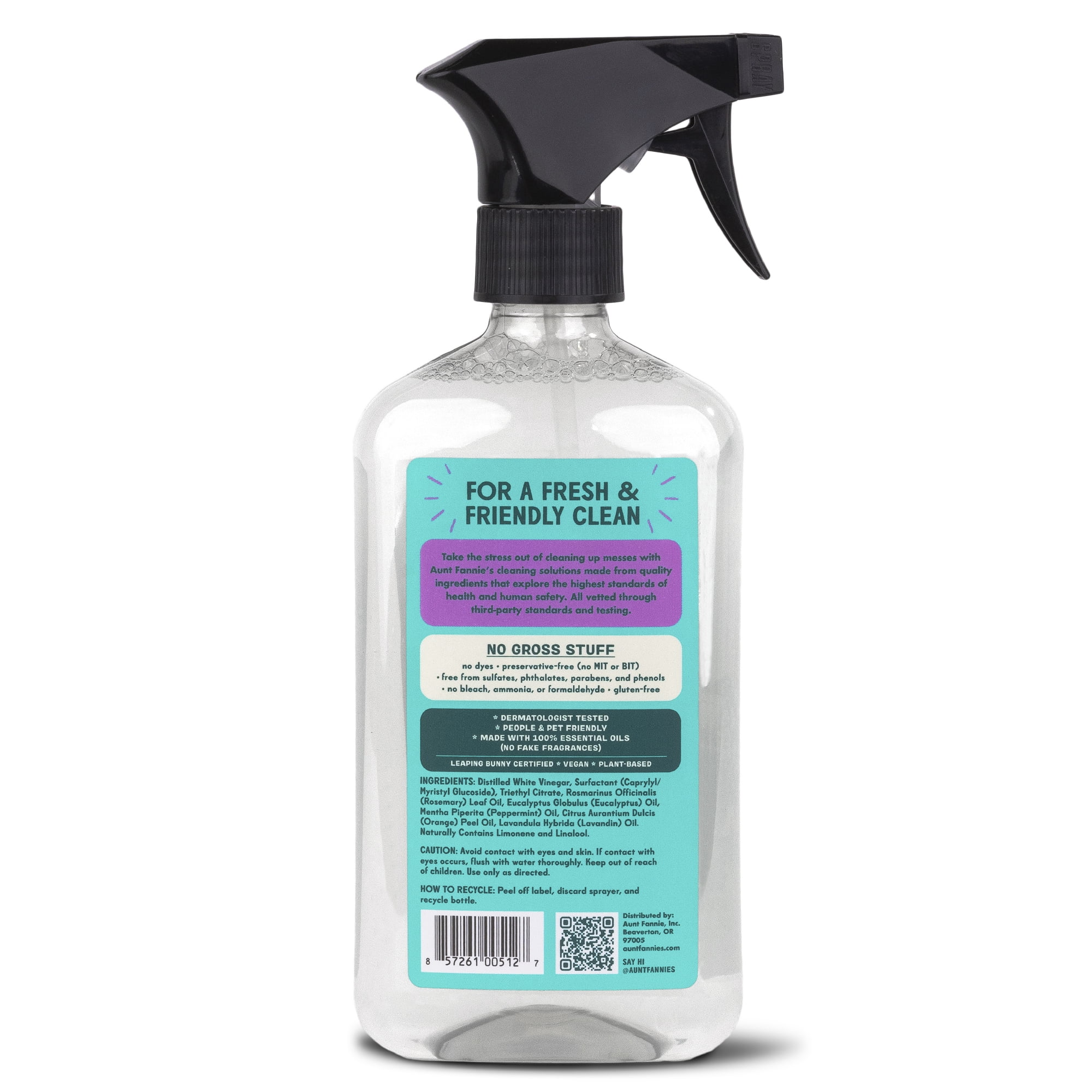 (2 pack) Aunt Fannie's All-Purpose Cleaning Vinegar Spray, Lavender, 16.9 oz