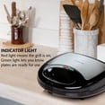 thumbnail image 3 of OVENTE GPI302B 3-in-1 Electric Sandwich Maker with Detachable Non-Stick Waffle and Grill Plates, 750-Watts, LED Indicator Lights, Cool Touch Handle, Anti-Skid Feet, 3 of 5