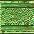 thumbnail image 1 of Ahgly Company Indoor Square Southwestern Green Country Area Rugs, 8' Square, 1 of 1
