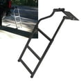 thumbnail image 1 of Tailgate Ladder, Step Ladder Simple Installation Anti Rust Iron  For Pickup, 1 of 8
