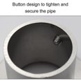 thumbnail image 3 of 2 Pieces Stainless Steel Round Tube Bracket, Wardrobe Rod Holder -dd, 3 of 5