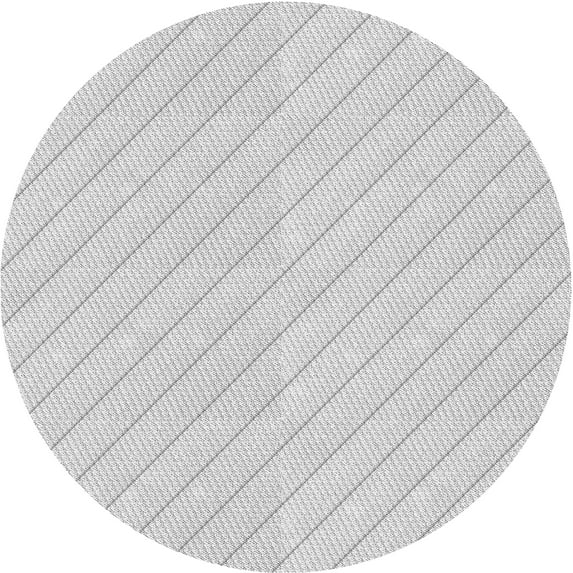 Ahgly Company Indoor Round Patterned Dark Gray Area Rugs, 3' Round