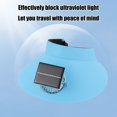 thumbnail image 6 of PALIFEUR Solar Powered Fan Hat Lightweight Solar Fan Hat Outdoor Wide Hat With Fans Solar Power Breathable Sun Hat for Hiking Camping Beach, 6 of 7