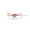 thumbnail image 3 of 5pcs DIY Necklace Magnetic Buckle Heart-shaped Set Auger Connection Buckle, 3 of 6