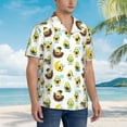 thumbnail image 2 of KLL Men's Hawaiian Shirt Short Sleeve Button Down Beach Shirts-Funny Avocado In Mexican Clothes, 2 of 5