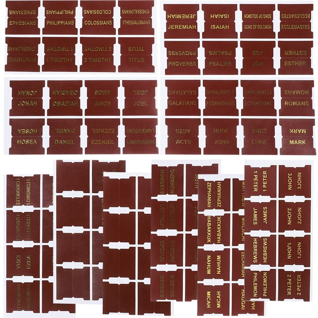 10 Sheets Bible Index Tabs Leather Bible Tabs Bible Study Tabs Convenient Bible Tabs Small Bible Stickers