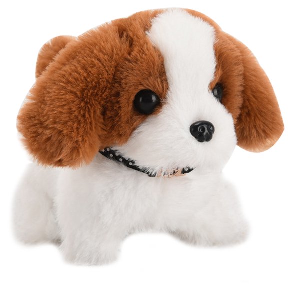 Bangcool Plush Dog Electronic Realistic Tail Waggling Walking Puppy Toy Barking Dog Toy