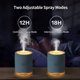 thumbnail image 4 of Humidificador Snow Mountain Humidificador De 500 Ml Humidificador De Luz Nocturna Humidificador Silencioso Humidificador De Escritorio USB, Azul, 4 of 5